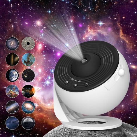 360° drehbarer Sternenprojektor: Projiziert realistische Galaxien und Sternenhimmel, USB-Nachtlicht, ideal für Schlafzimmer und Kinderzimmer.