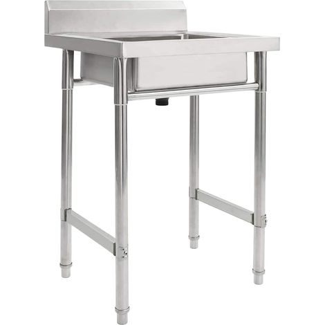 Évier Cuisine - Cuve de cuisine Seul lavabo Acier inoxydable BV651127 - BonneVie (1/5)