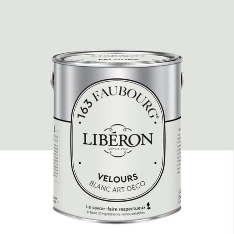 LIBERON Peinture blanc art déco multisupport 163 faubourg LIBÉRON velours 2.5 l (1/3)