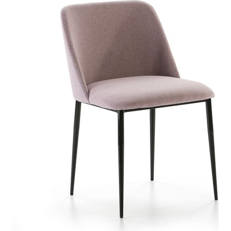 Stuhl 56x52x77 Black Metal / HE512-12 Pink Furniture / Hautspour Stuhl alle Stile, um zu Hause eine Note zu verleihen (1/3)