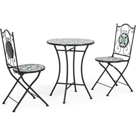 Tisch mit 2 klappbaren Stühlen Positano 120x70x75 (1/5)