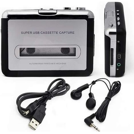 Cassette Converter bande de USB super cassette à MP 3 Convertisseur Audio Capture Music Player