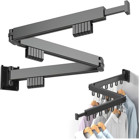Séchoir À Linge Pliant Sans Perçage Pour Balcon, Rack À Vêtements Portable Pour Couette