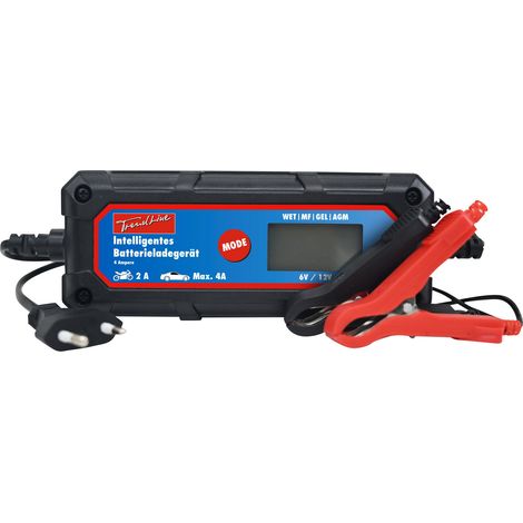 TrendLine Intelligentes Batterieladegerät 6/12V 4A Batterie LCD-Displayanzeige
