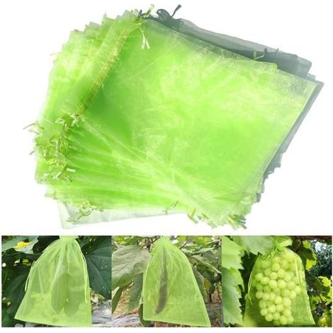 Sac Protection Fruits, Sachet Protection Raisin, 50 Pièces Sachet Protection Fruits 30x40cm,Sac de Protection Fruits Potéger (1/5)