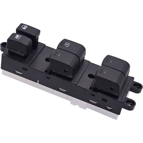 Interrupteur de lève-vitre électrique automobile 25401-EB70A, compatible avec le Nissan Navara D40 2005-2015, commande la montée et la descente des vitres électriques, facile à utiliser. (1/4)