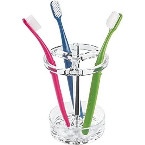 9.8x14.5 Porte Brosse A dent. Grand Support Brosse A dent en Plastique. Transparent (1/4)