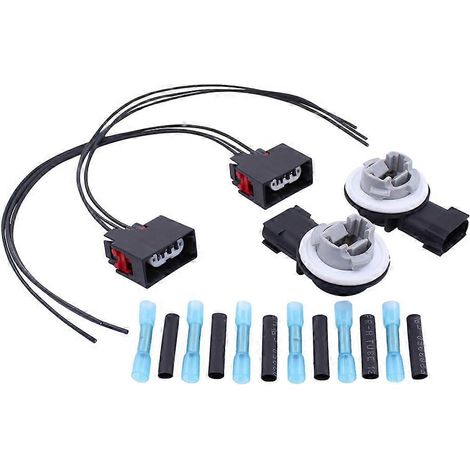 Kit de câblage pour clignotant avant avec connecteur et douille pour Jeep Wrangler JK 2007-2017 68030098AA 68065016AB (1/5)