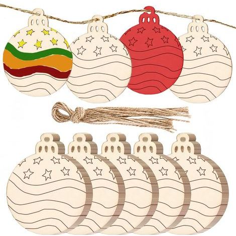 40 décorations en bois, bricolages de Noël, décorations en bois (1/5)