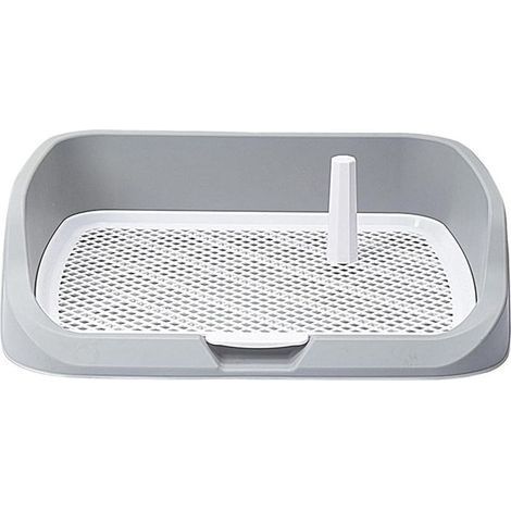 Toilettes de dressage pour chien, clôture de pot pour chien, bac à litière pour chiot, support de tapis pour chiot avec poteau amovible pour chiens et chats (1/4)