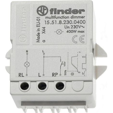 Stromstoß-Schalter Auf-/Unterputz Finder 15.51.8.230.0400 1 Schließer 230 V/AC 400 W 1 St. (1/2)