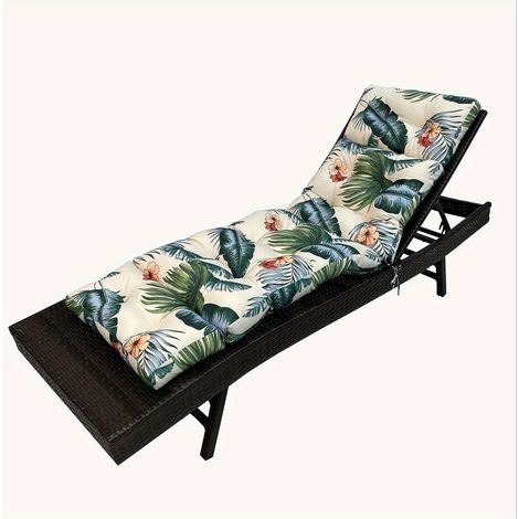 AMXCNOY Coussin Épais et Confortable pour Chaise d’Extérieur, Transat, Fauteuil et Sunbed – Motif Floral (1/3)