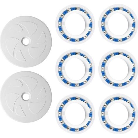 2 roues motrices + 6 roulements pour Polaris C6 C-6 C60 pour nettoyeur de piscine 180 280 Roue de rechange et kit de roulement moteur (1/4)