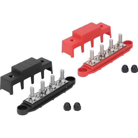 Bloc de distribution M8 4 pôles 250A 48V DC pour véhicules et bateaux (1/5)