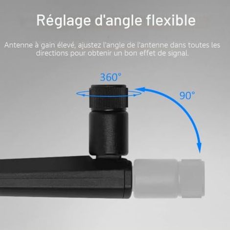 Antenne 5G LTE 12DBI Intérieur SMA Mâle Mimo Omnidirectionnelle Signal WiFi Antenne Amplificateur,3G/4G/5G/GSM/GPRS,pour Routeur Réseau sans Fil,PCI,Caméra IP,Booster WiFi,Caméra Sécurité WiFi-2PCS (1/4)