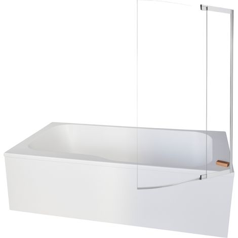 Pack bañera bañera ducha 160 x 85 JACOB DELAFON Malice versión recta + faldón esquinero + mampara de bañera