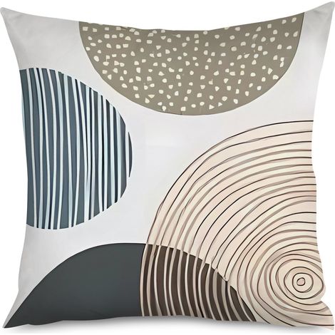 Housse de Coussin Déco Formes Géométriques Modernes (1/5)