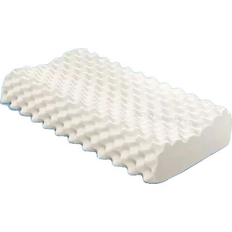 Cuscino di supporto per il collo, imbottitura in memory foam, design ergonomico, 35x55 cm (1/2)