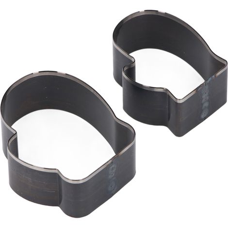 Lot de 2 matrices de découpe en cuir en forme de gant, 50 mm et 60 mm, en acier allié, pour loisirs créatifs (1/5)