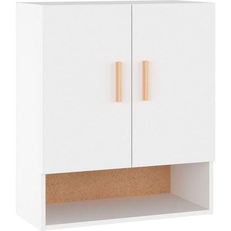 Maison Exclusive - Armadietto a Muro Bianco 60x31x70 cm in Legno Multistrato