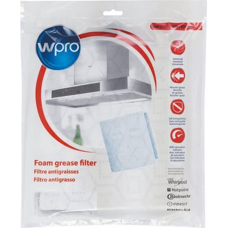 Filtro antigrasso in carta 97x47 per cappa Whirlpool