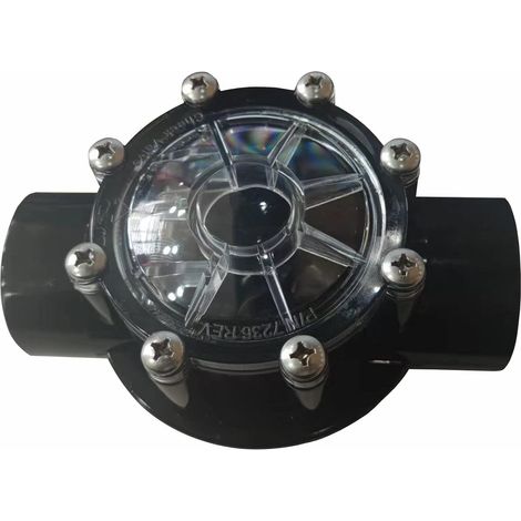 Dengmx-Clapet anti - PVC, 3,8 cm, noir - été / piscine (1/5)