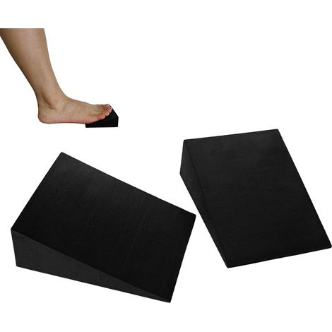 1 paire de planches inclinées, blocs de squat en mousse EVA, pour yoga, rééducation et étirements des mollets