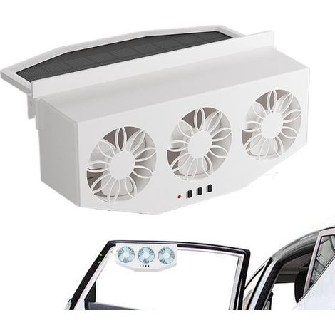 Ventilateur d'extraction pour voiture, grille de ventilation pour voiture, radiateur, ventilateur d'extraction solaire pour voiture avec grille de ventilation de fenêtre, ventilateur d'extraction sola (1/5)