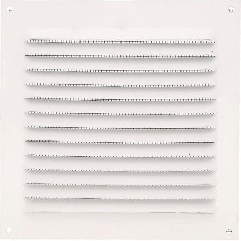 Lntyq Grille de ventilation carrée  avec moustiquaire  Grilles d'aération pour sortie d'air  Idéal pour plafond de cuisine et salle de bain  Dimensions : 150 x 150 mm  Couleur: Blanc