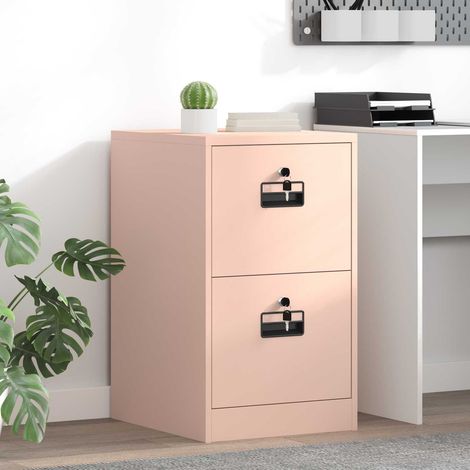 Aktenschrank Rosa 44 x 50 x 74,5 cm Kaltgewalzter Stahl