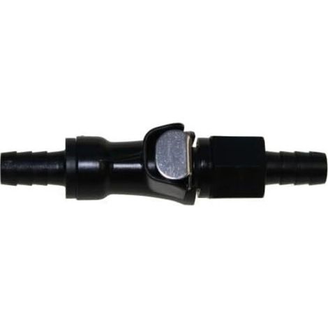 - Quick Connect Fuel Hose Connector - 6mm Diameter - For Leak-Free Disconnection - Scooter and Motorcycle - Black - 8.3cm (1/4)