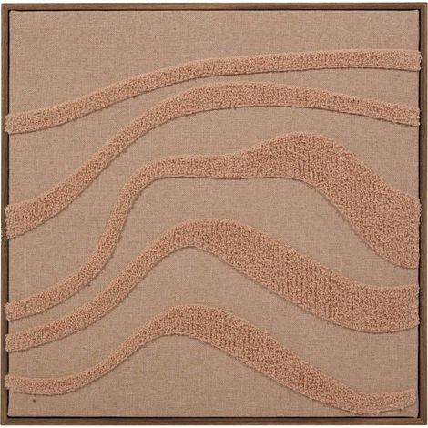 Tela 3d noelie 40x40cm rosa salmone - Atmosphera créateur d'intérieur