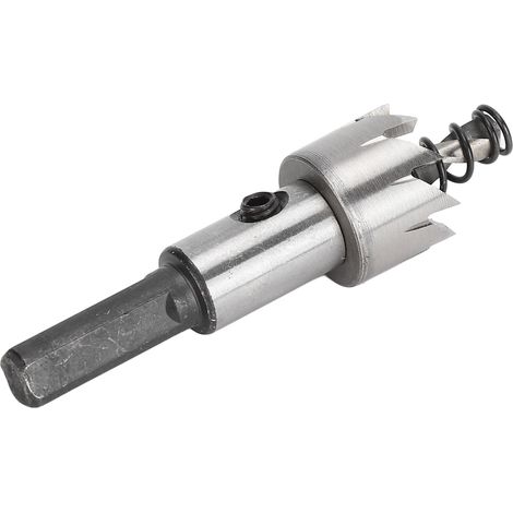 18-mm-Lochsägenaufweiter, 3-schneidiger HSS-Bohrer, Holzbearbeitungs-Reibwerkzeug mit Schraubenschlüssel (1/5)