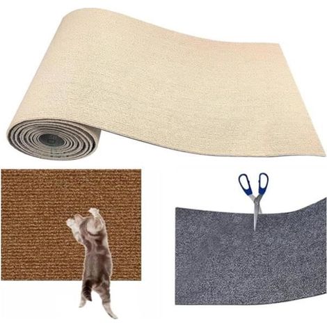 Tapis Griffoir pour Chat, 200  40cm Tapis Griffoir pour Chat Auto-Adhésif, Climbing Cat Scratcher,DIY Trimmable Chats Grattoir - sh (1/4)
