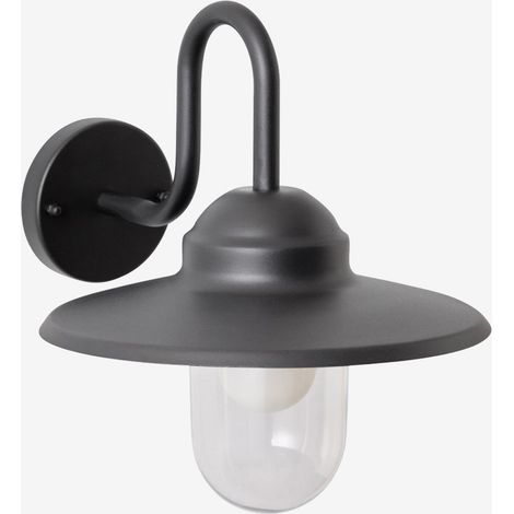 SKLUM Außenwandleuchte Quelar aus Aluminium und Glas Schwarz (1/5)