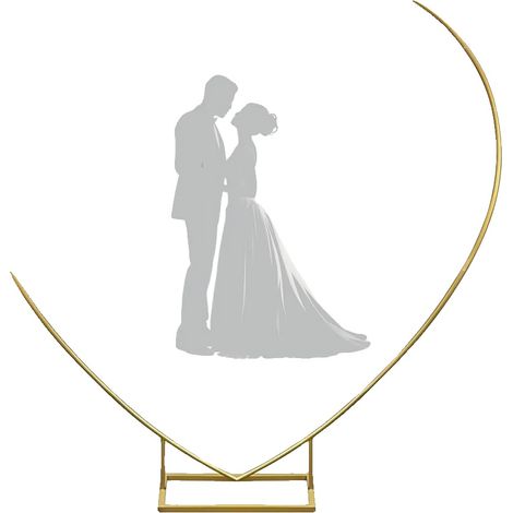 Cadre en arc, Design en forme de cœur, Assemblage rapide, Arche de Ballons de Mariage (1/2)