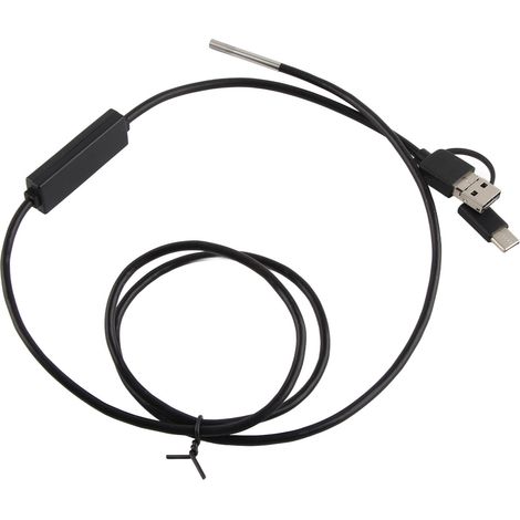 Endoscope 3 en 1 pour téléphones mobiles Android Type-C, objectif 3,9 mm, haute résolution, endoscope étanche (câble de 1 m) (1/5)
