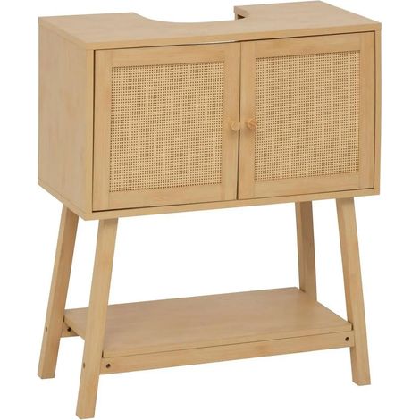Meuble Sous Lavabo "Cane" 80cm Naturel