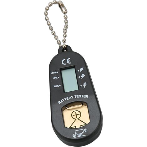 Testeur Numérique de Piles Bouton avec Affichage LCD pour Mesurer la Charge Résiduelle - Multimètre Digital Compact (1/5)