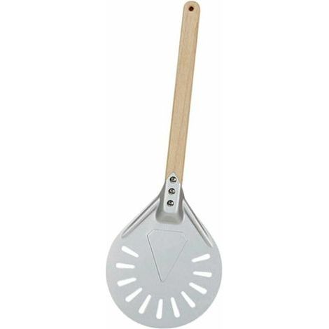 Pelle professionnelle pour pizza avec manche long, disponible en diamètres 7/8/9 pouces, équipée de perforations pour une manipulation facile des pizzas. (1/4)