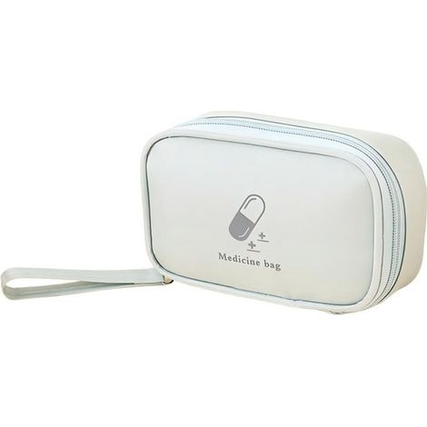 Trousse de premiers secours，25 x 19 x 22 cm，Pharmacie de voyage portable，Organisateur de médicaments，Trousse de premiers secours vide (1/5)