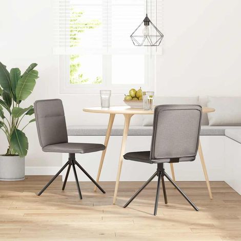 Maison Exclusive - Sedie da Pranzo 2 pz Tortora in Tessuto (1/5)