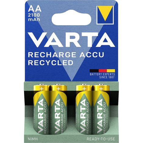 Varta RECH.AC.RECYC.AA2100mAh BLI4 Mignon (AA)-Akku NiMH 2000 mAh 1.2 V 4 St. (1/2)