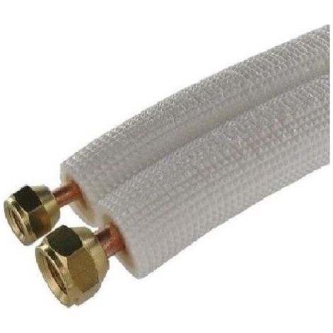 Rodrigas – Liaison frigorifique bi tube 3 mètres – Cuivre haute fiabilité – Compatible R22/R407C/R410A – Épaisseur 0,80 mm – Prêt à poser