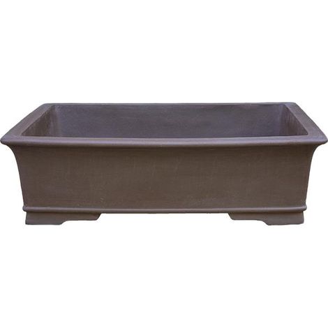 Vaso per bonsai rettangolare in gres 89x65,5x23,5 cm - L98a
