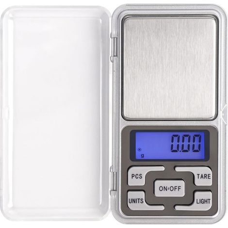 Balance de Cuisine Électronique de Haute Précision 0.01g 500g, Mini Balance de Précision avec Écran LCD Rétroéclairé, 5 Unités et Fonction Tare, pour Nourriture, Voyage, Médicaments, Bijoux