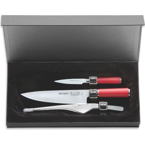 Dick Set de couteaux Red Spirit Couteaux de cuisine Couteau à légumes Pince de buffet X55CrMo14