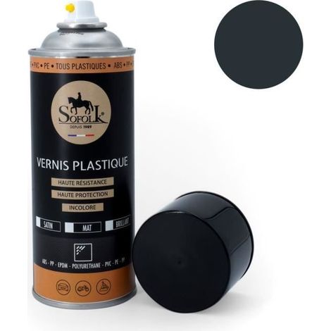 Pintura plástica de alta resistencia - SOFOLK - 3-ANTHRACITE MATE - Antracita mate - Aerosol 400 ml - Interior y exterior (1/2)