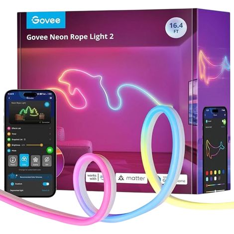 Govee Neon Rope Light 2 multicolore 5 mètres LED