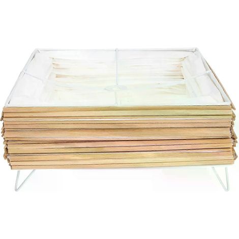 Abat-jour en papier pour lampadaire style nordique, abat-jour de rechange pour lampadaire, idéal pour la maison, l'hôtel ou le salon (beige) (1/5)